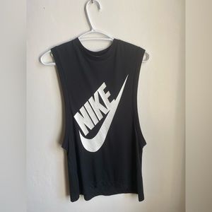 Black Nike cut off shirt